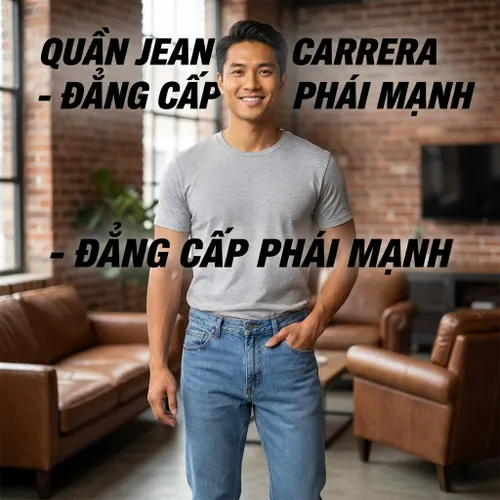 Quần Jean Nam Carrera Jeans 70001021_500 Màu Xanh Nhạt Size US 31