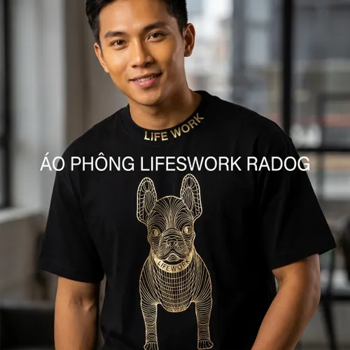 Áo Phông LifeWork Radog Tshirt Tshirt LW225TS299 Màu Đen Size S