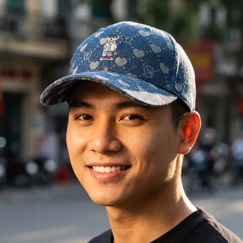 Mũ Guoo Bear TH Cap GH006-68220 Màu Xanh Blue