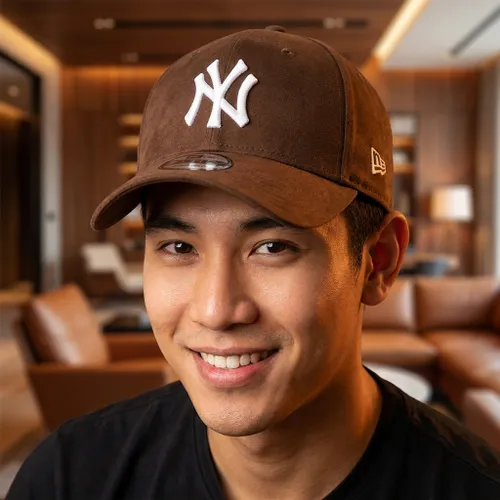 Mũ New Era MLB New York Yankees Basic Ball Cap Brown Suede 14205828 Màu Nâu Đen