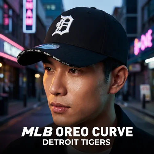 Mũ MLB Coolfield Oreo Curve Adjustable Cap Detroit Tigers 32CPCZ111-46L Màu Đen