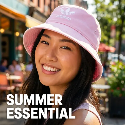 Mũ Nữ Adidas Adicolor Trefoil Bucket Hat IL4853 Màu Hồng Nhạt
