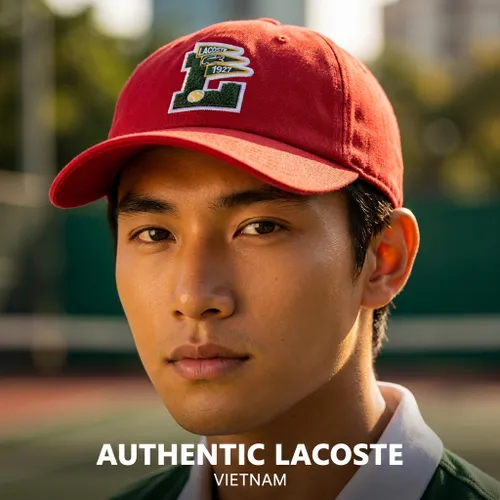 Mũ Nam Lacoste Sport Men's Printed Cap RK7411-51-5SX Màu Đỏ