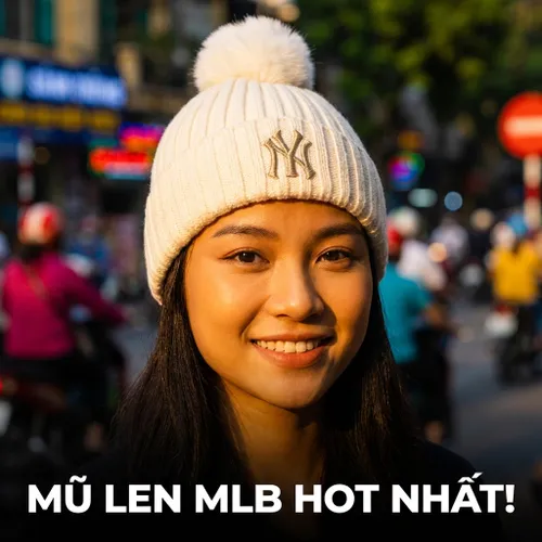 Mũ Len MLB New York Yankees 3ABNB1556-50CRD Màu Kem