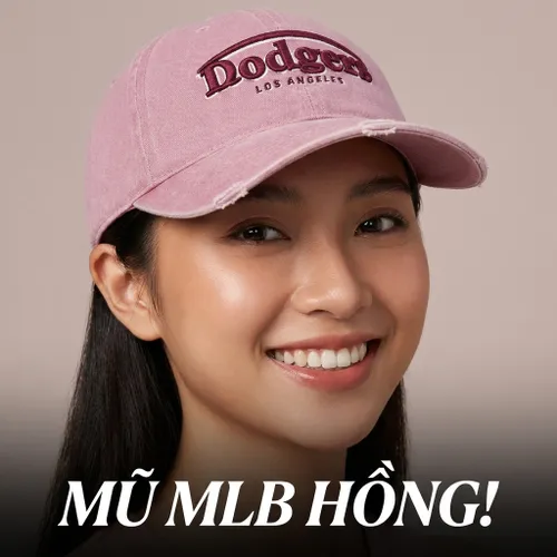 Mũ MLB Varsity Ball Cap LA Dodgers 3ACPV106N-07PKS Màu Hồng