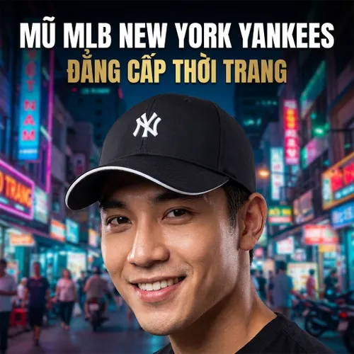 Mũ MLB Basic Sportive Unstructured Ball Cap New York Yankees 3ACPB086N-50BKS Màu Đen