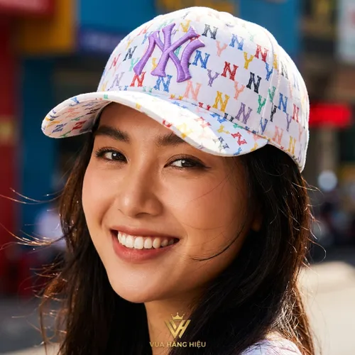 Mũ MLB Monogram Rainbow Structure Ball Cap New York Yankees 32CPFM111-50W
