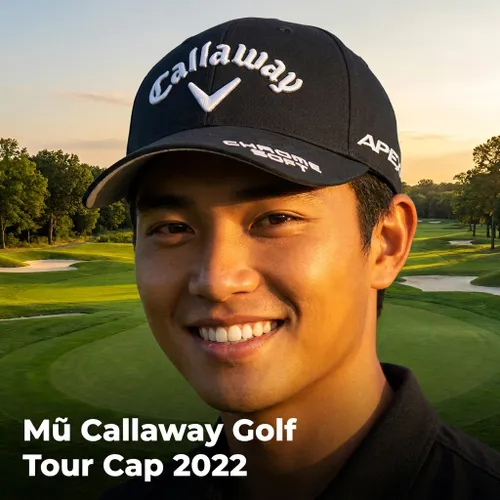 Mũ Callaway Golf Tour Cap 2022 Model C22990200 Màu Đen