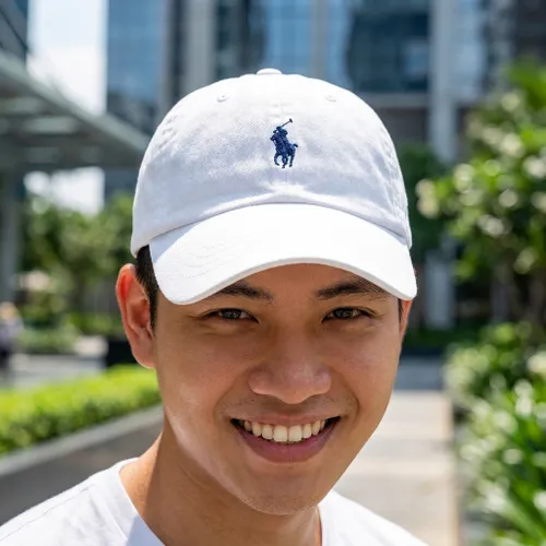 Mũ Ralph Lauren Pony Baseball Cap Màu Trắng
