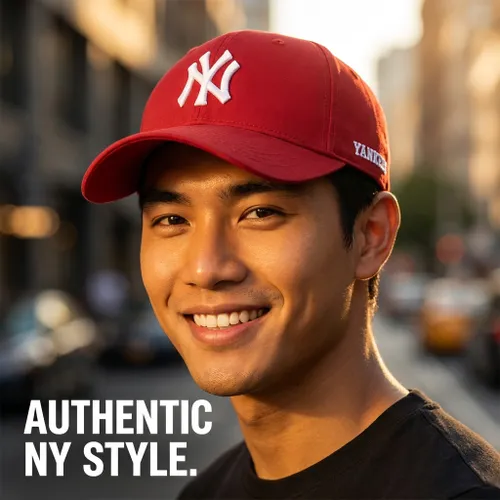 Mũ MLB Ball Cap New York Yankees 3ACPHH15N-50RDS Màu Đỏ