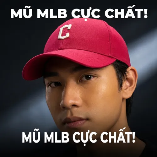 Mũ MLB Premium Basic Small Logo Structured Ball Cap Cleveland Guardians 3ACP9203N-45WIS Màu Đỏ