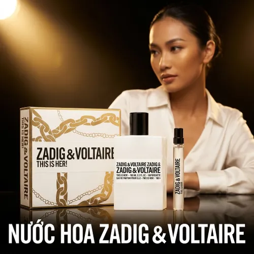 Set Nước Hoa Nữ Zadig & Voltaire This is Her EDP (100ml + Mini 10ml)