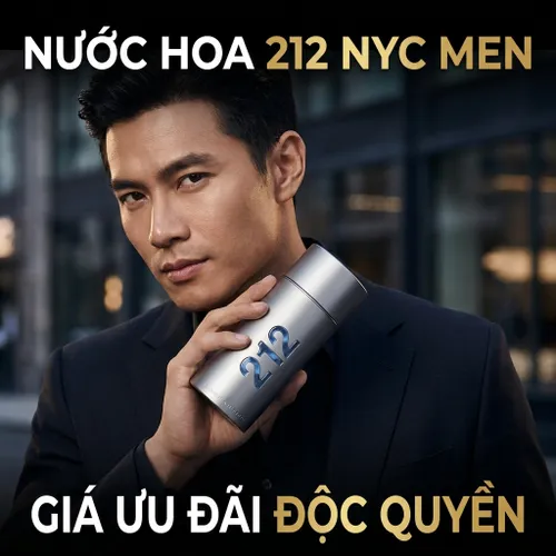 Nước Hoa Nam Carolina Herrera 212 NYC Men EDT 100ml