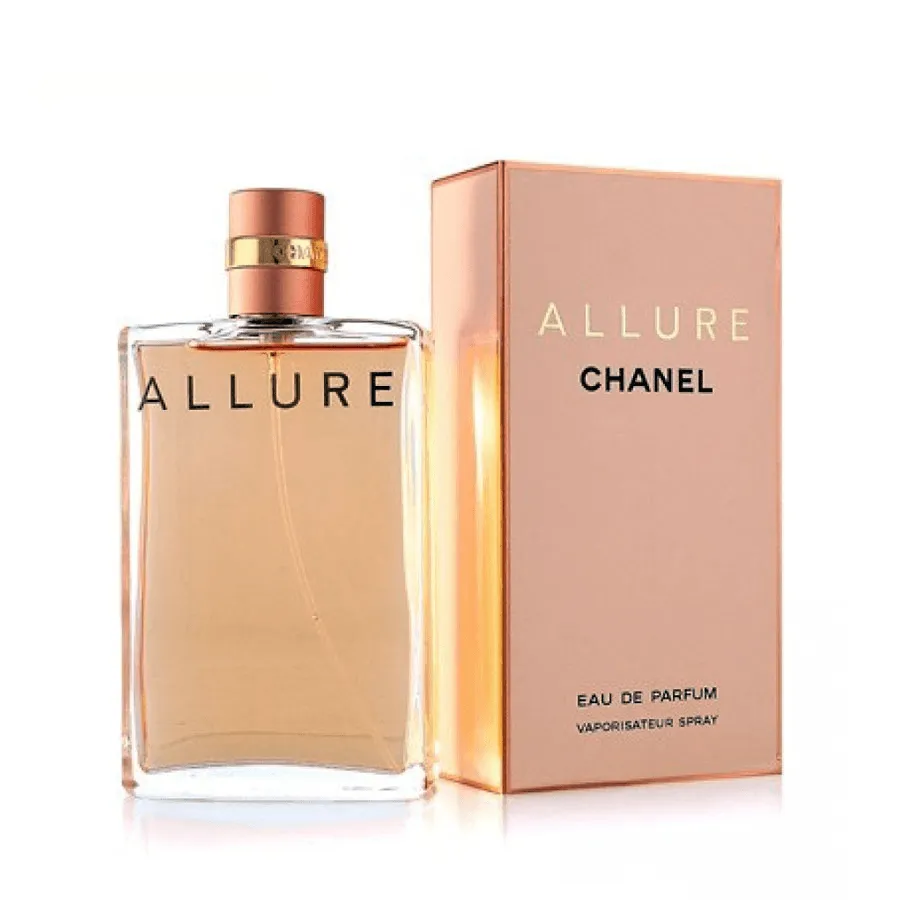 NƯỚC HOA CHANEL ALLURE NỮ 50ML SANG TRỌNG VỚI THIẾT KẾ TINH TẾ VÀ TÔNG MÀU VÀNG ẤM CHỦ ĐẠO