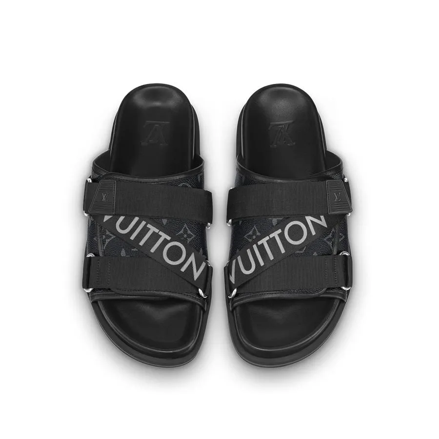 Dép Louis Vuitton nam sandal hoạ tiết nổi DLV18 siêu cấp  TheK2Deluxe