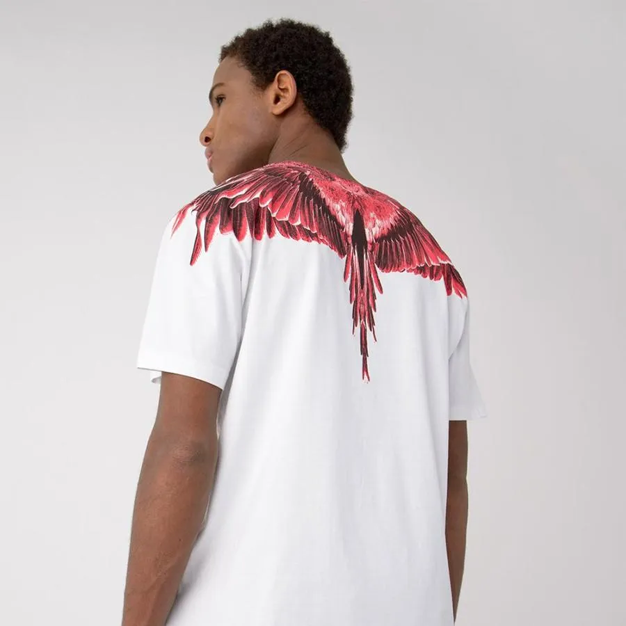 Áo Phông Marcelo Burlon Red Ghost Wings T-Shirt Size M | Vua Hàng Hiệu