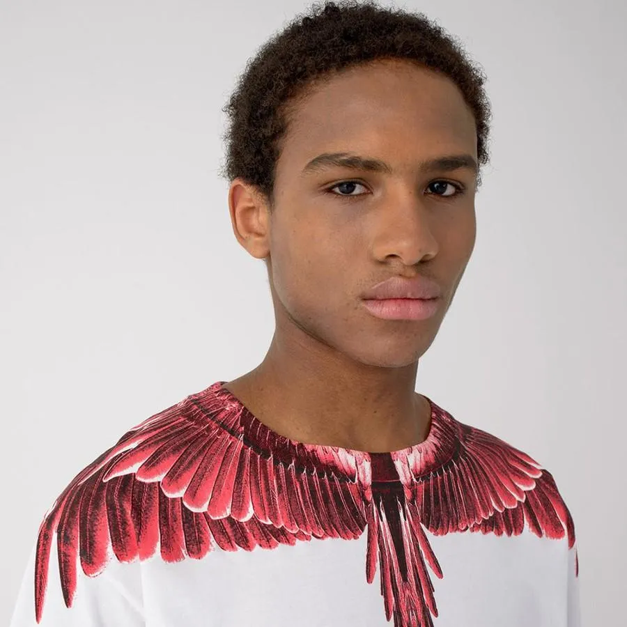 Áo Phông Marcelo Burlon Red Ghost Wings T-Shirt Size M | Vua Hàng Hiệu