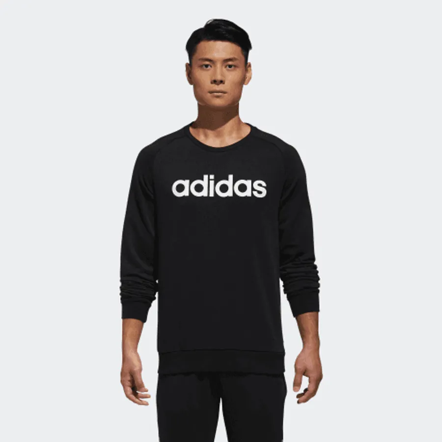 Thời trang Adidas 88% cotton, 12% polyester - Áo Adidas Men Neo Sweatshirt Black DM4269 Size L - Vua Hàng Hiệu