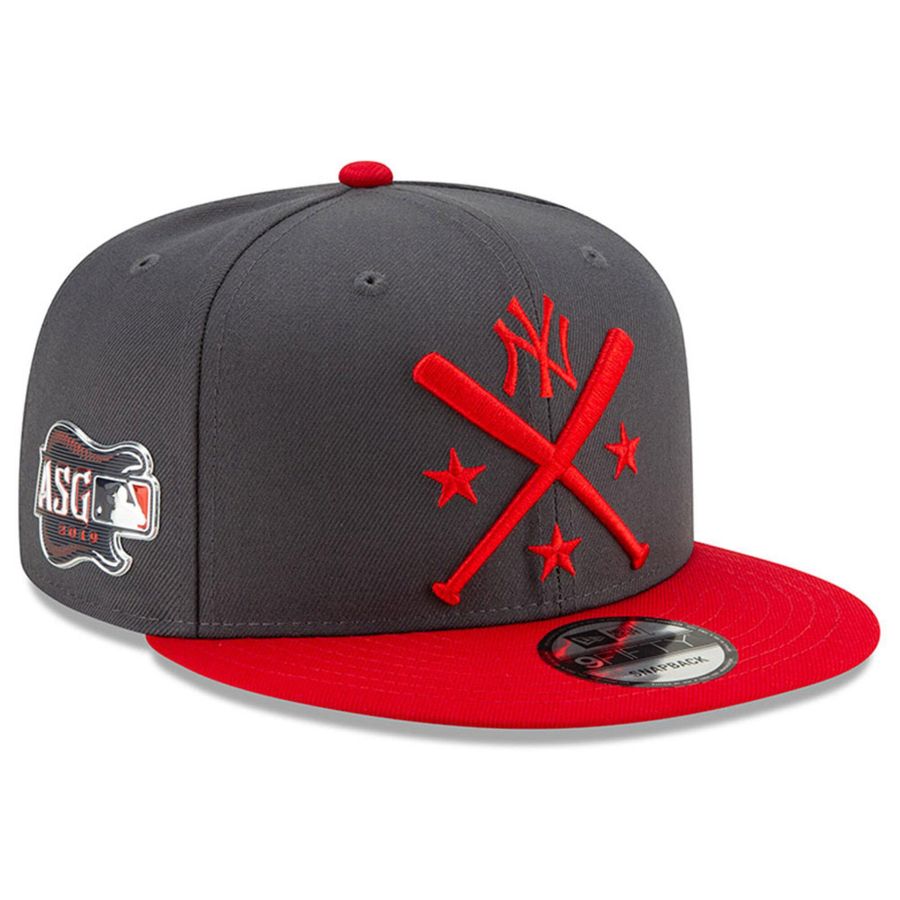MÅ© Men's New York Yankees New Era Graphite/Red 2019 MLB All-Star Workout 9FIFTY Snapback Adjustable Hat