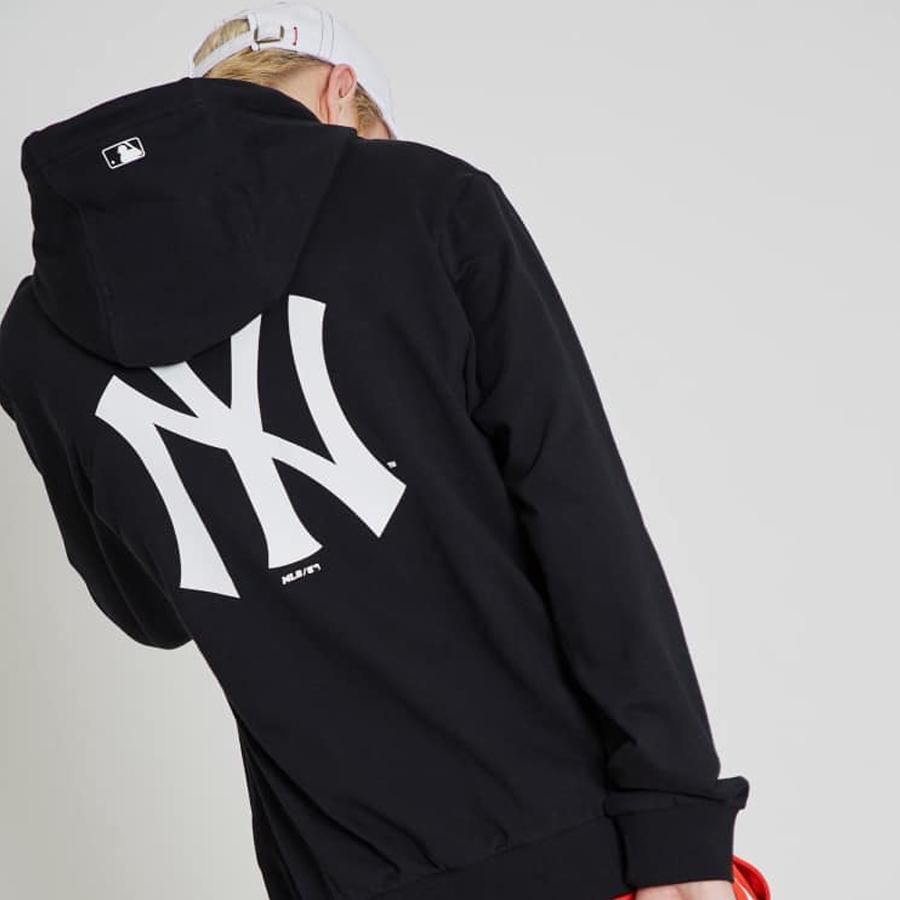 Áo Hoodie MLB Logo Zip Up New York Yankees 3ATRB042650IVS Trắng  Caos  Store