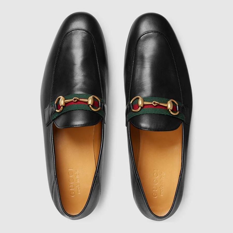 Mua Giày Gucci Men's Leather Horsebit Loafer With Web Màu Đen - Gucci - Mua  tại Vua Hàng Hiệu h018972