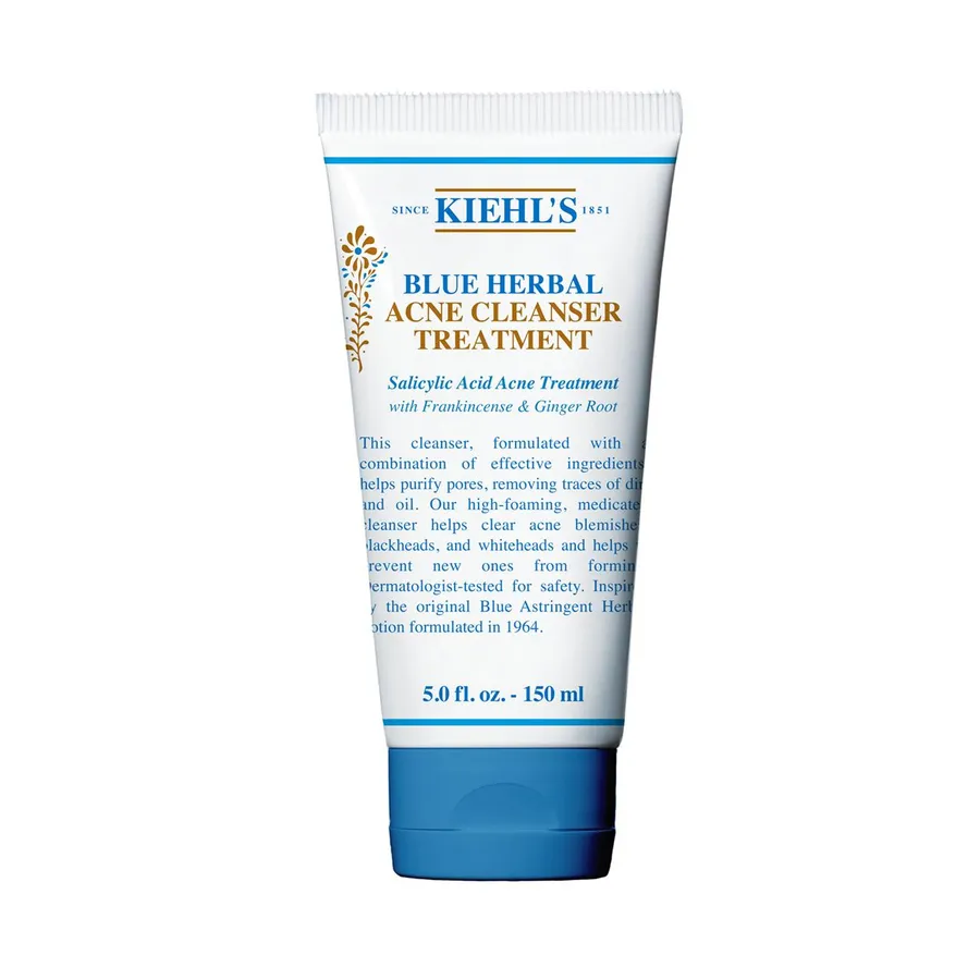 Kiehl's - Sữa Rửa Mặt Kiehl's Dạng Gel Blue Herbal Blemish Cleanser Treatment, 150ml - Vua Hàng Hiệu