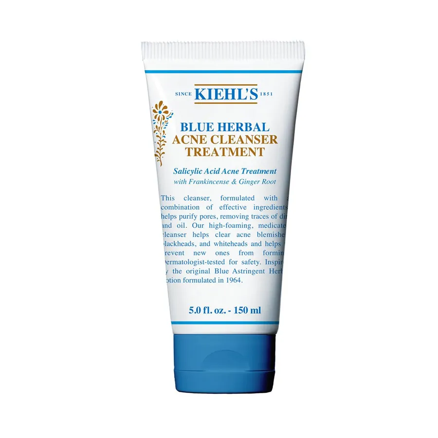 Sữa Rửa Mặt Kiehl's Unisex - Sữa Rửa Mặt Kiehl's Dạng Gel Blue Herbal Blemish Cleanser Treatment, 150ml - Vua Hàng Hiệu