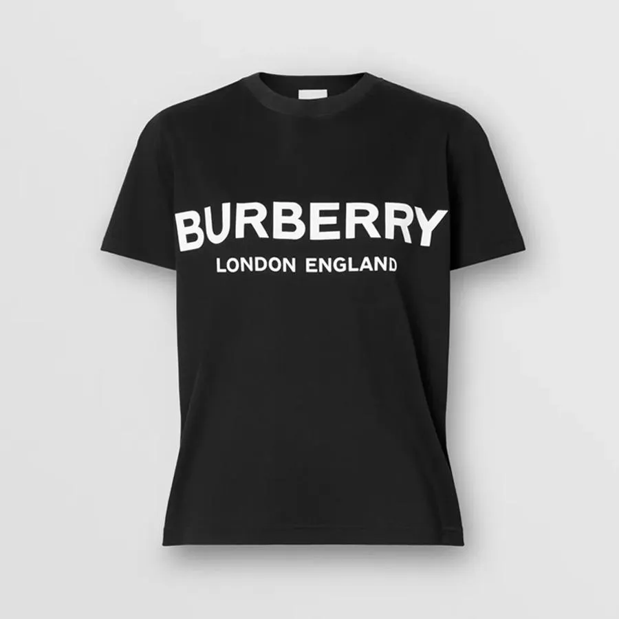 Mua Áo Phông Burberry Logo Print Cotton T-shirt Màu Đen Size XS - Burberry  - Mua tại Vua Hàng Hiệu h022292