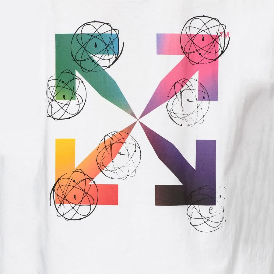 Áo Phông Off-White Futura Atoms S/S Over T-Shirt Màu Trắng | Vua 