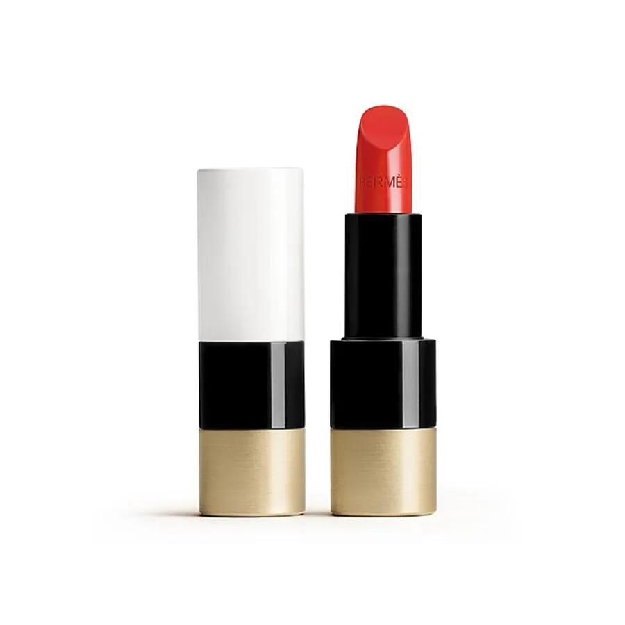 Son Môi Hermès - Son Rouge Hermès Satin Lipstick 75 - Rouge Amazone Màu Đỏ Cam - Vua Hàng Hiệu