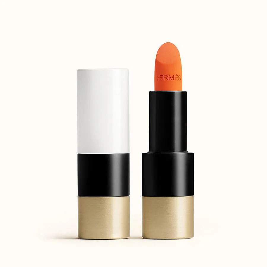 Son Môi Hermès - Son Rouge Hermès Matte Lipstick 33 - Orange Boite, cam tươi - Vua Hàng Hiệu