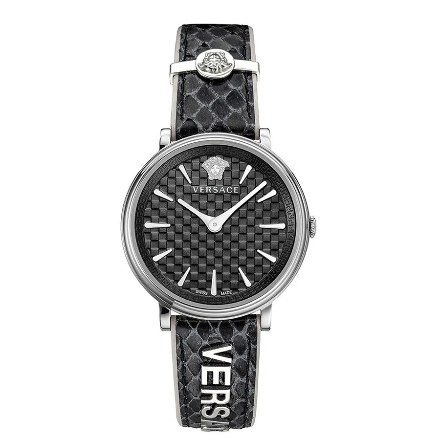 Đồng Hồ Nữ Versace V-Circle Logomania Edition Watch VE8100919 Màu Đen