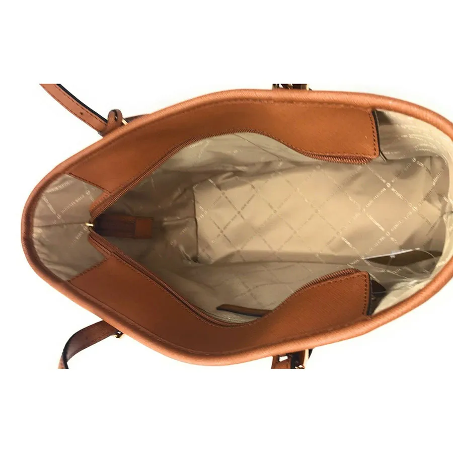 Mua Túi Tote Michael Kors MK Jet Set Travel Small Zip Top Tote Shoulder Bag  Luggage Brown - Michael Kors - Mua tại Vua Hàng Hiệu h025988