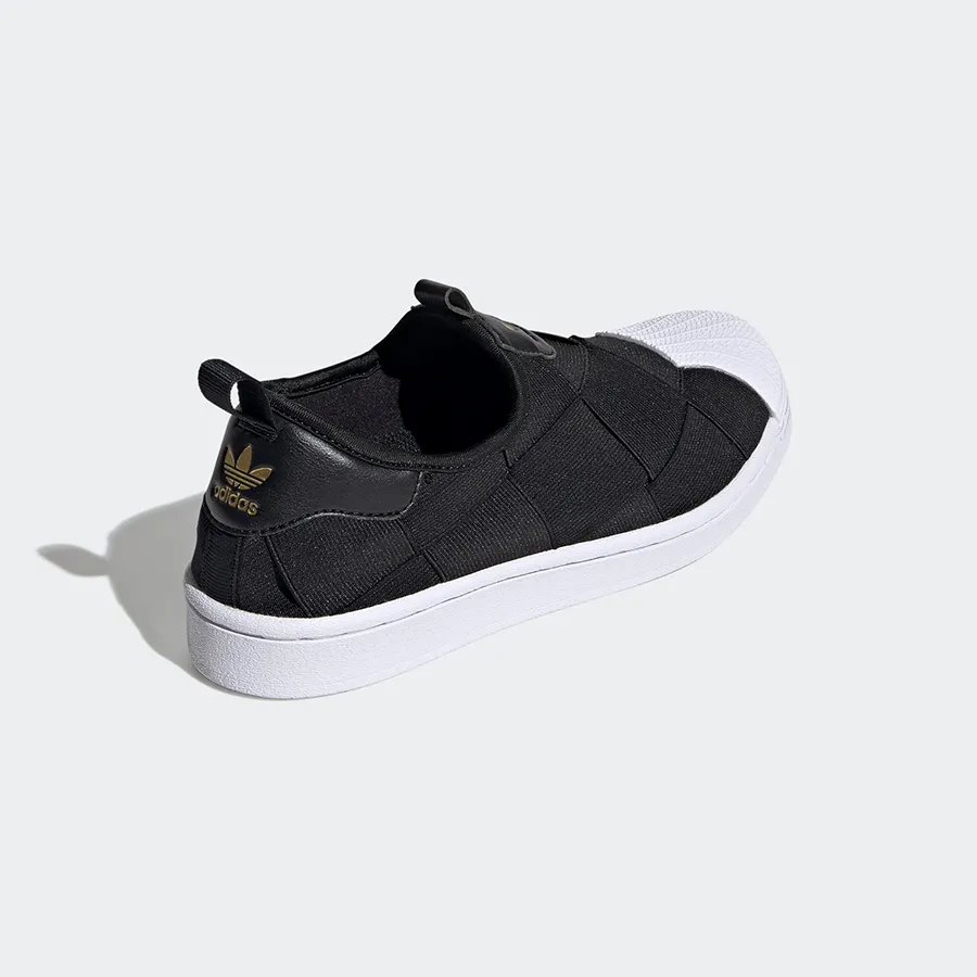 black adidas slip on shoes