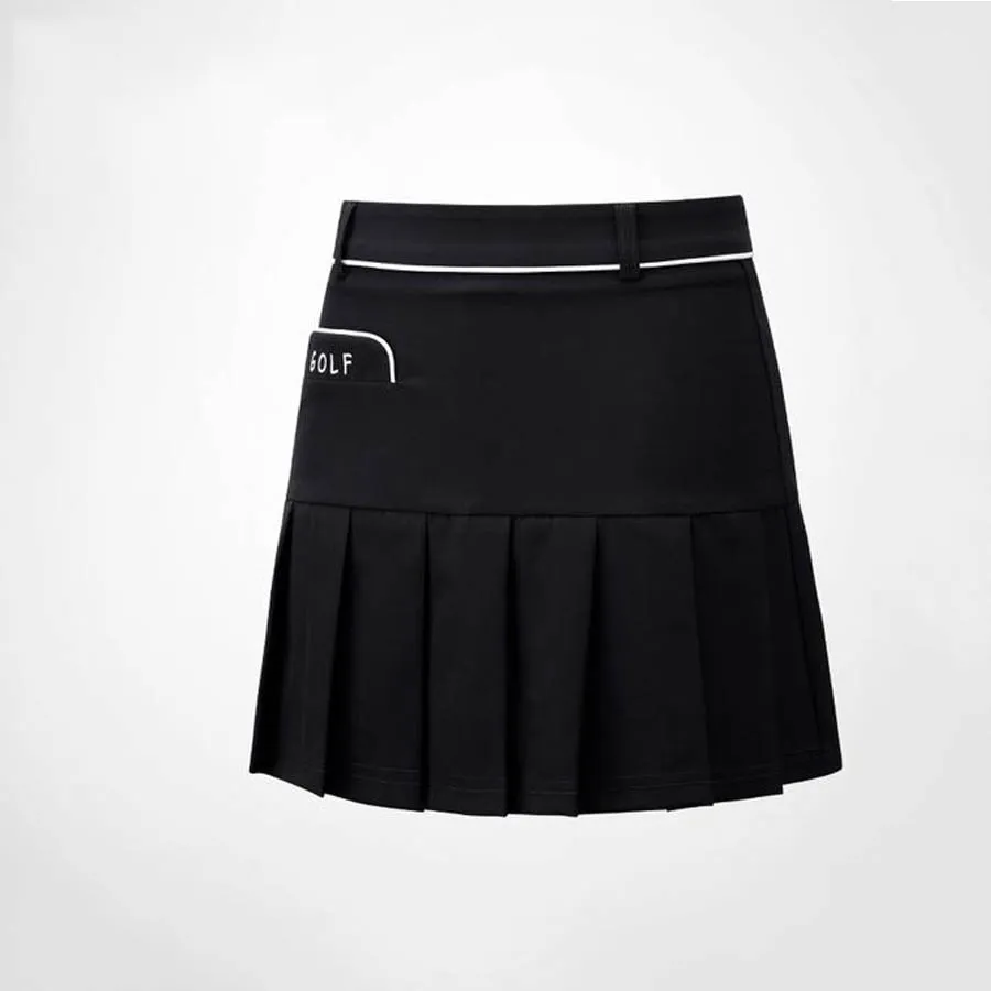 Thời trang PGM - Váy Golf PGM Golf Skirt Cotton Soft - QZ041 Màu Đen - Vua Hàng Hiệu