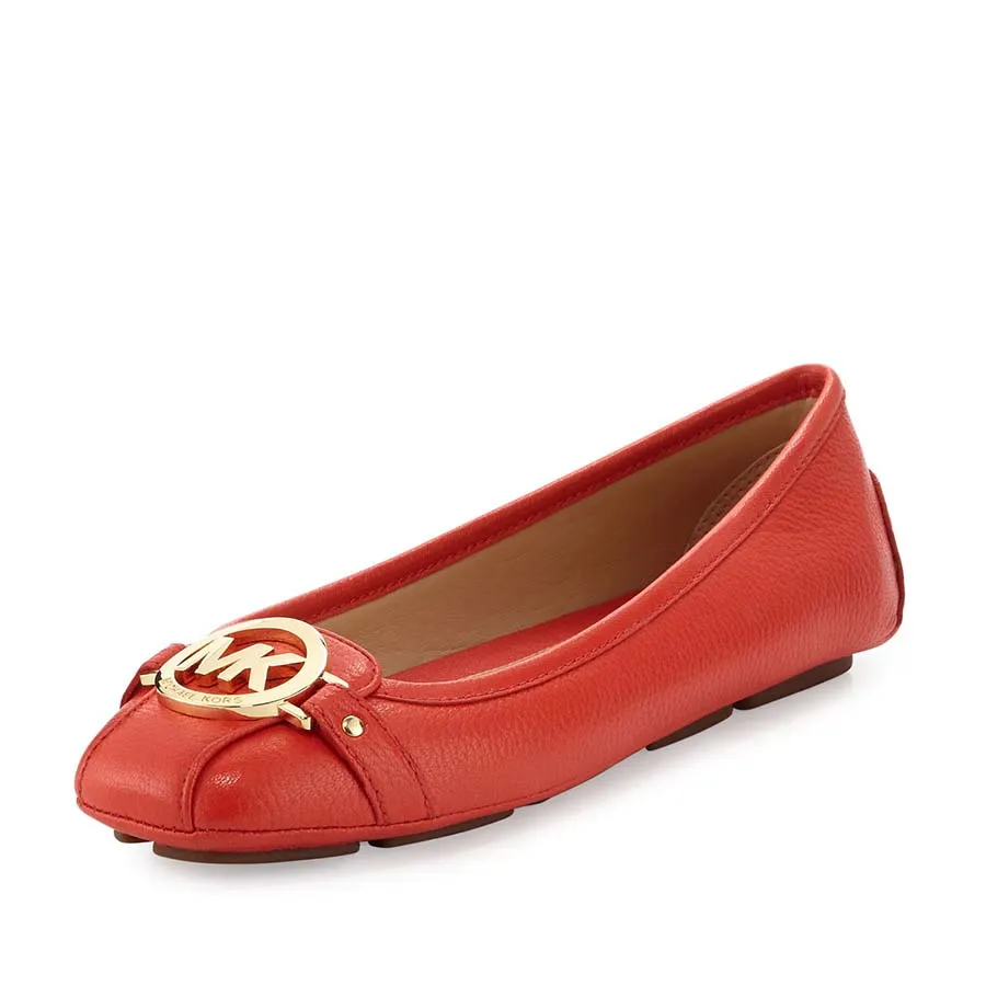 Giày Đỏ cam - Giày Bệt Michael Kors MK Fulton Sienna Màu Đỏ Cam - Vua Hàng Hiệu