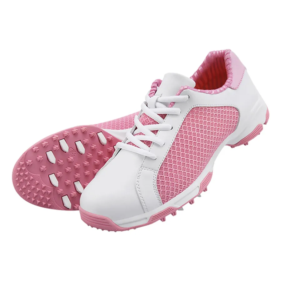 Giày Trắng phối hồng - Giày Golf Nữ PGM Women Air Permeable Golf Shoes XZ091 Màu Trắng Phối Hồng - Vua Hàng Hiệu