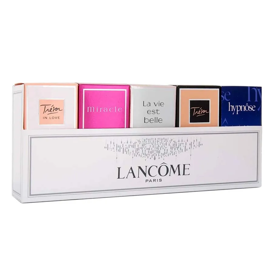 Lancôme Có sẵn - Set Nước Hoa Nữ Lancôme Mini (Tresor In Love, Miracle, La Vie Est Belle, Tresor, Hypnose) - Vua Hàng Hiệu