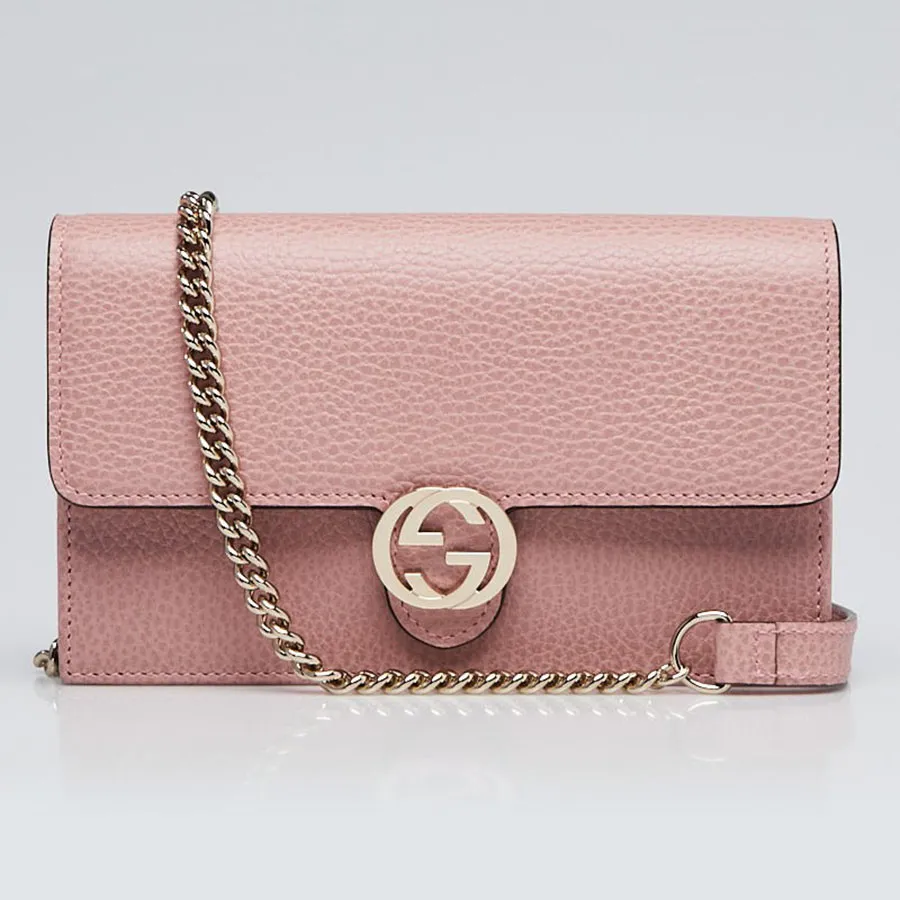 Mua Túi Gucci Nude Pink Leather Interlocking G Wallet On Chain Màu Hồng -  Gucci - Mua tại Vua Hàng Hiệu h027779