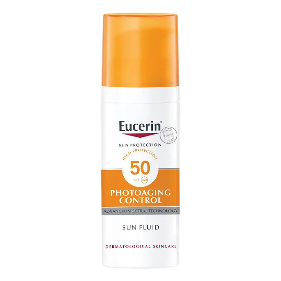 Kem Chống Nắng Hỗ Trợ Giảm Nếp Nhăn Và Trẻ Hóa Da Eucerin Sun Fluid Photoaging Control SPF 50, 50ml