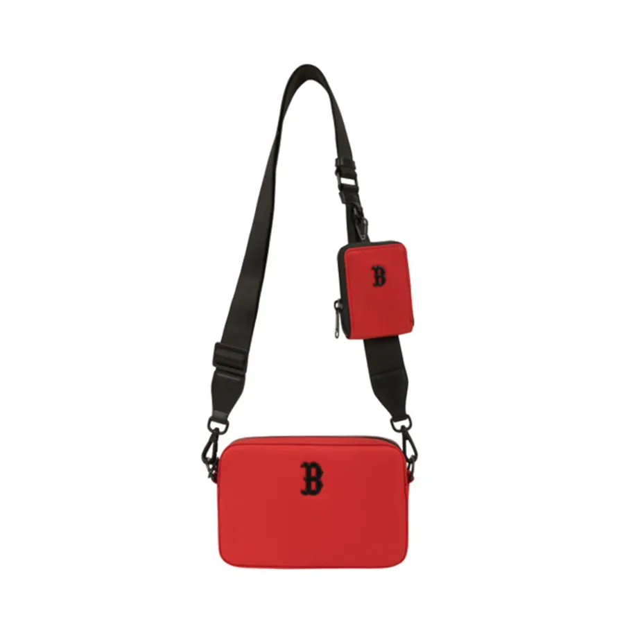 Túi xách MLB Đỏ - Túi Đeo Chéo MLB Mini Ripstop Nylon Boston Red Sox 32BGDJ111-43R Màu Đỏ - Vua Hàng Hiệu