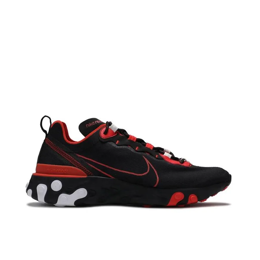 Giày Thể Thao Nike React Element 55 Script Swoosh Pack Black Vua
