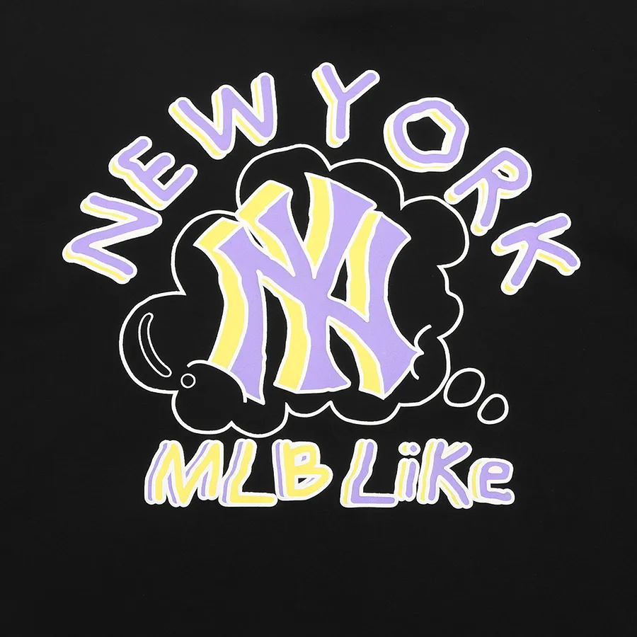 MLB Popcorn Big Logo New York Yankees Black Tee  GLABVN