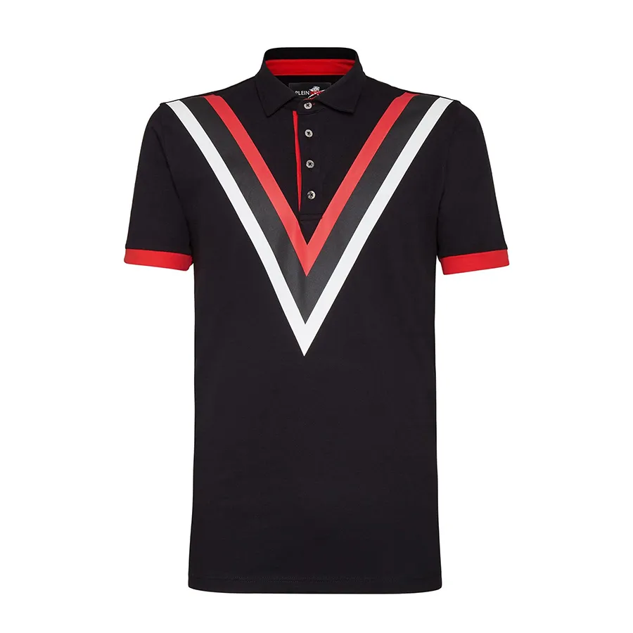 Thời trang Philipp Plein Đức - Áo Polo Philipp Plein Sport MTK3384 Màu Đen Xám Size XS - Vua Hàng Hiệu