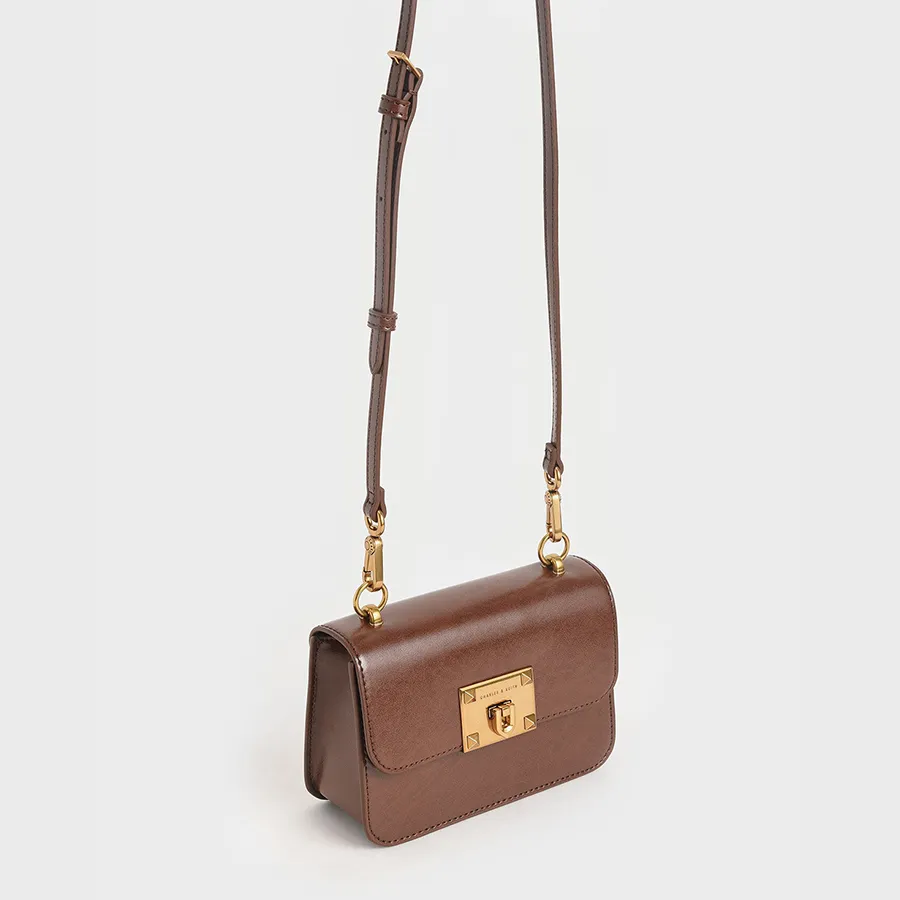 MINH HIEU  Mua Túi Xách Charles & Keith Metallic Turn-Lock Bag CK2-50781528
