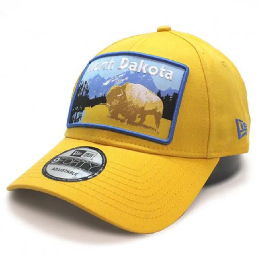 Casquette New Era 9FORTY North Dakota State Bison - Verte, Snapback, Taille Unique