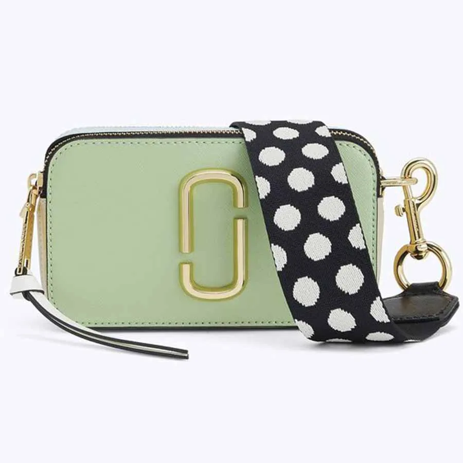 Marc Jacobs Green Snapshot Small Camera Bag Mint Multi