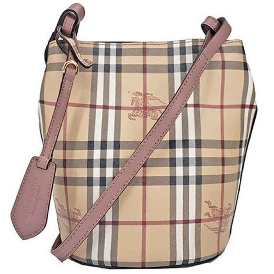 Mua Túi Xách Burberry Haymarket Check Crossbody Bucket Bag In Light Pink  40571561 Dây Nâu - Burberry - Mua tại Vua Hàng Hiệu h029267