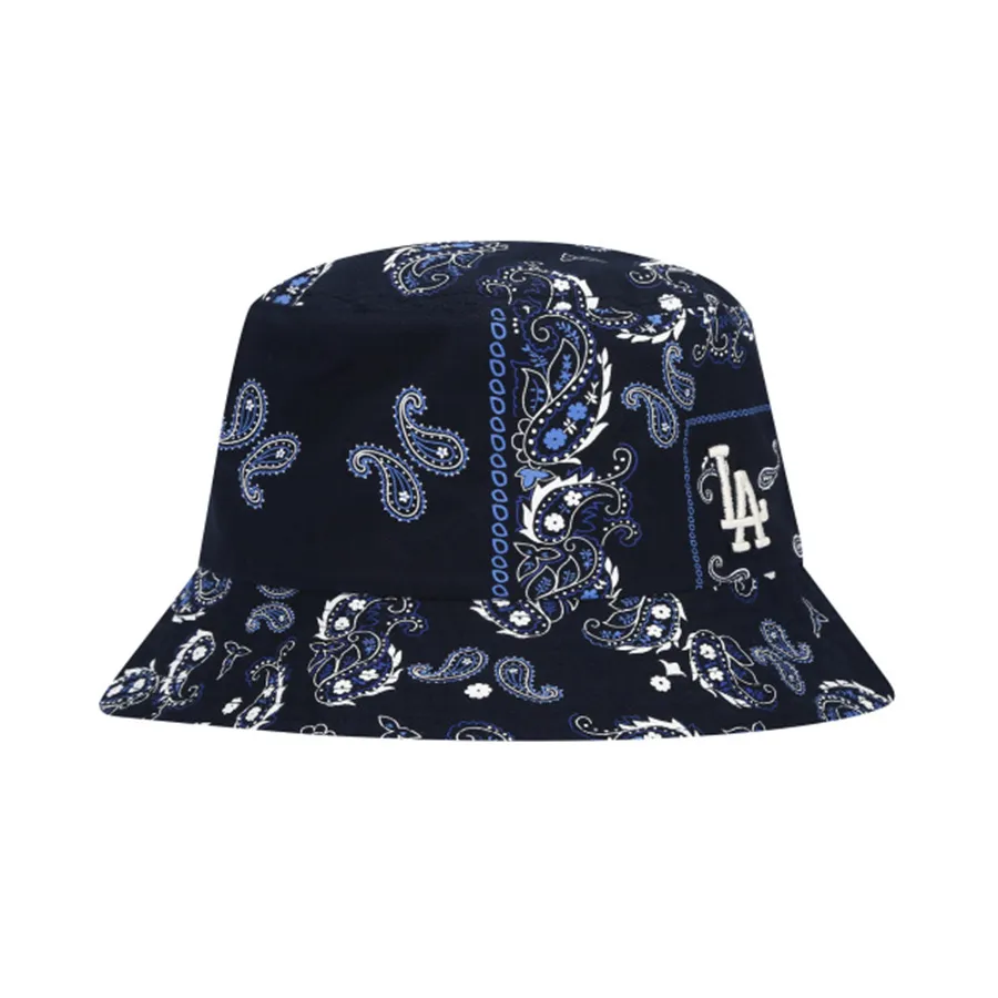 Mũ nón MLB Xanh navy - Mũ MLB Paisley Bucket Hat LA Dodgers 32CP37111-07N Màu Xanh Navy Size 57H - Vua Hàng Hiệu