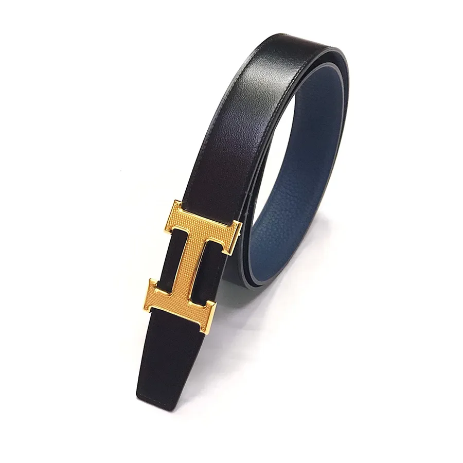 Thắt Lưng Hermès Belt Buckle & Reversible Leather Màu Đen Size 90